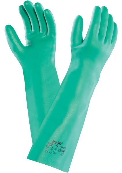 elbow long rubber gloves