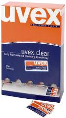 LENS WIPES UVEX 1003 WALL MOUNTABLE CLEAR 500/BOX