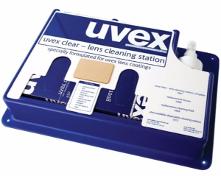 LENS CLEANING STATION UVEX 1007 W/SOLUTION & TISSUES