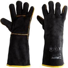 GLOVE WELDERS MASTER BLACK & GOLD LW201 LEATHER FULLY LINED 40CM  LARGE