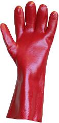 GLOVE SAFETY STEELDRILL P329 PVC SINGLE DIPPED FULLY COATED COTTON LINER 35CM LARGE