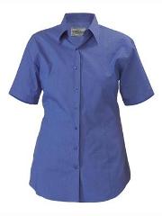 SHIRT WOMENS S/SLEEVE BISLEY BL1646 CROSS DYED 110GSM POLY/COTTON