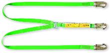LANYARD MILLER LD11WEC2.0 2.0M DOUBLE WEBBING ENERGY ABSORBER 19MM DOUBLE ACTION HOOKS