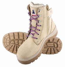 BOOT SAFETY WOMENS SOUTHERN CROSS 522761 ZIP SIDED PU/RUBBER SOLE
