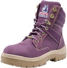 BOOT SAFETY WOMENS SOUTHERN CROSS 522760 ZIP  PU/RUBBER SOLE