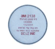 RESPIRATOR FILTER 3M 2138 GP2/GP3 GAS, VAPOUR, PARTICLES 1 PR/PACK
